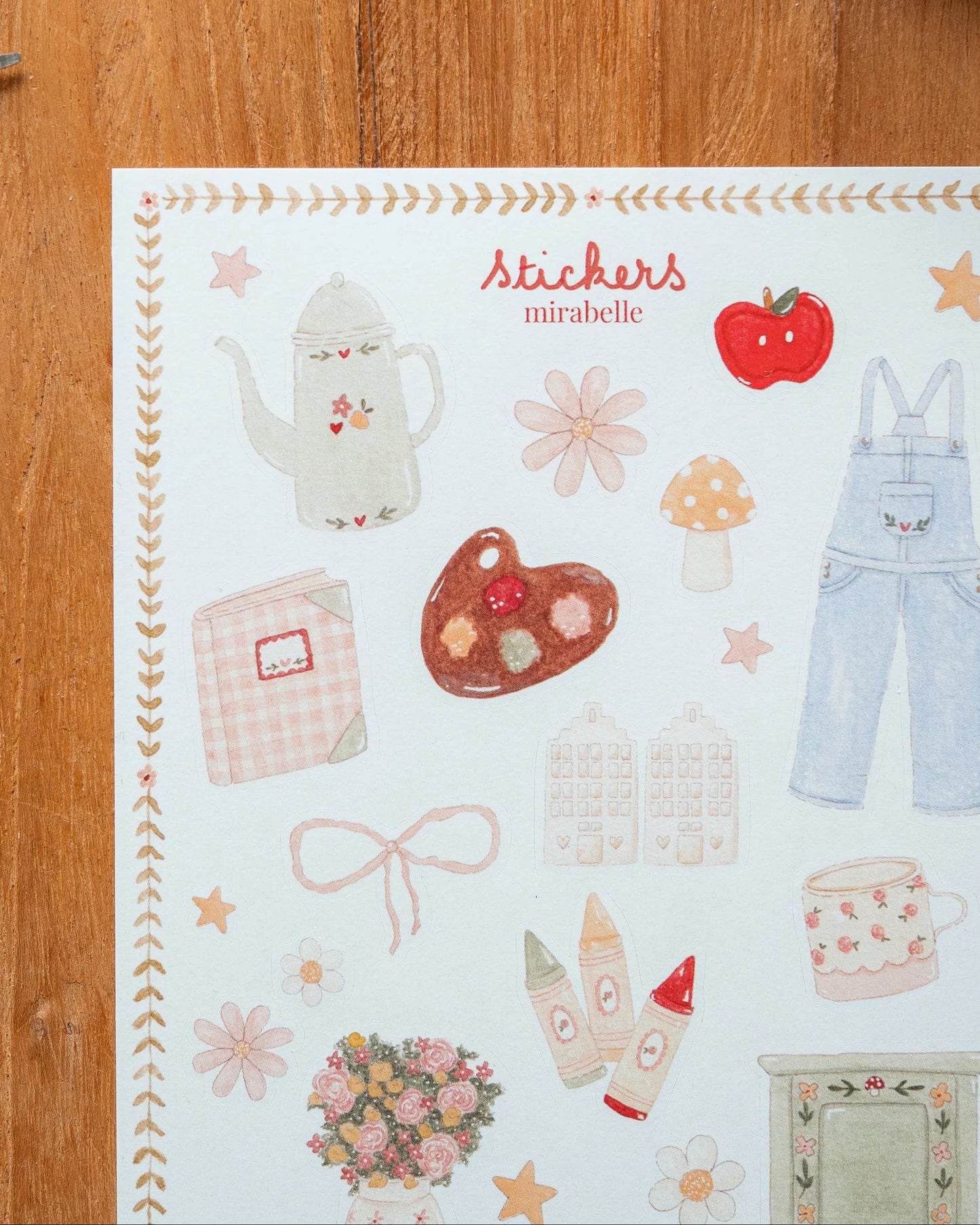 Planche de stickers - Mirabelle