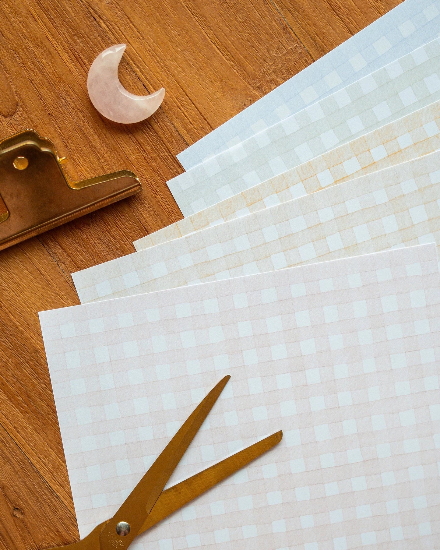 Papier scrapbooking - Vichy Pastel