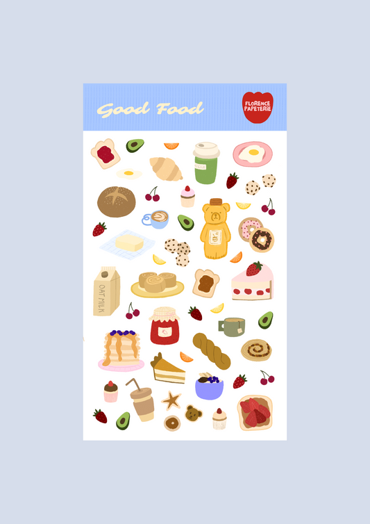 Planche de stickers - Good Food