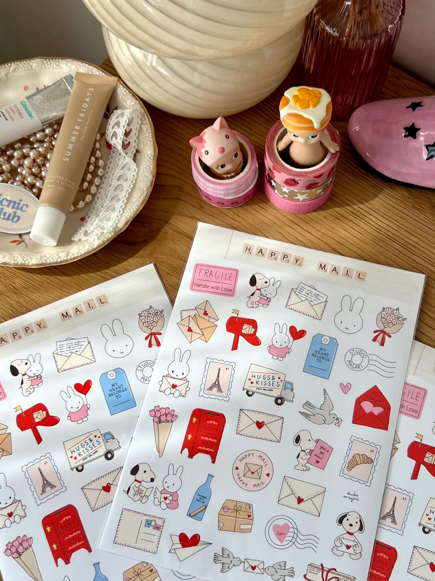 Planche de stickers - Happy Mail