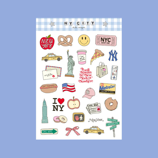 Planche de stickers - NY city