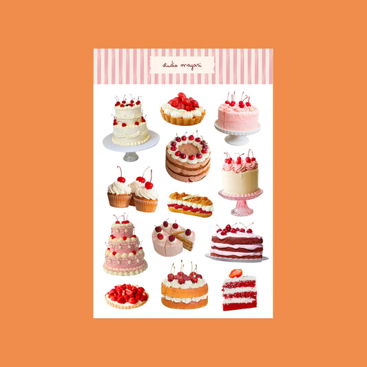 Planche de stickers - Pâtisseries