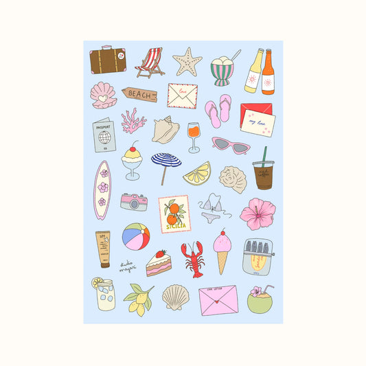 Planche de stickers - Summer Life