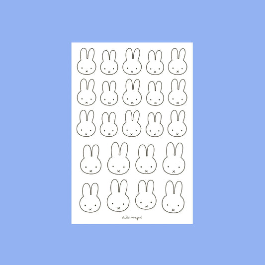 Planche de stickers - Bunny