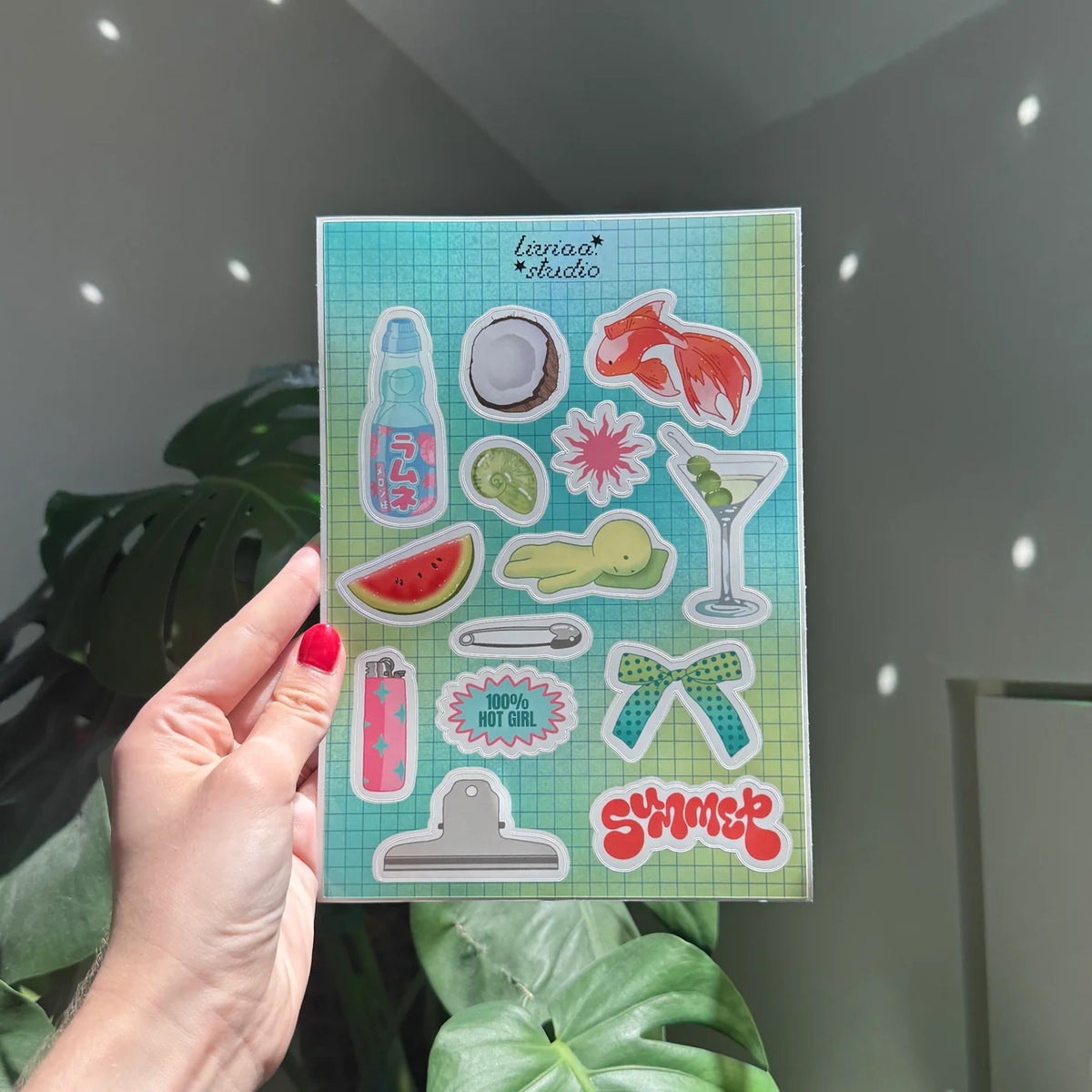 Planche de stickers - Blue Summer