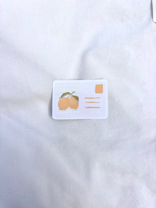 Sticker - Carte postale citron