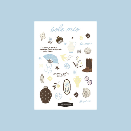Planche de stickers - Sole Mio