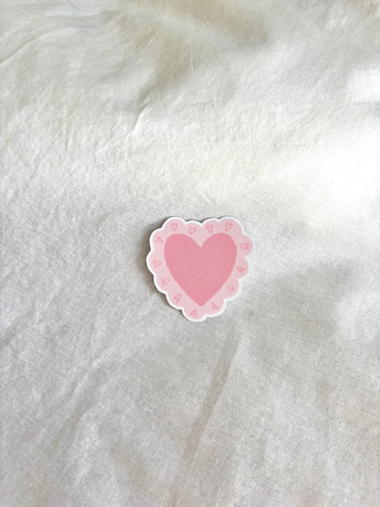 Sticker - Coeur rose