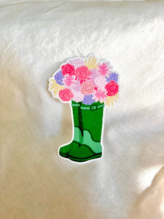 Sticker - Bottes en fleurs