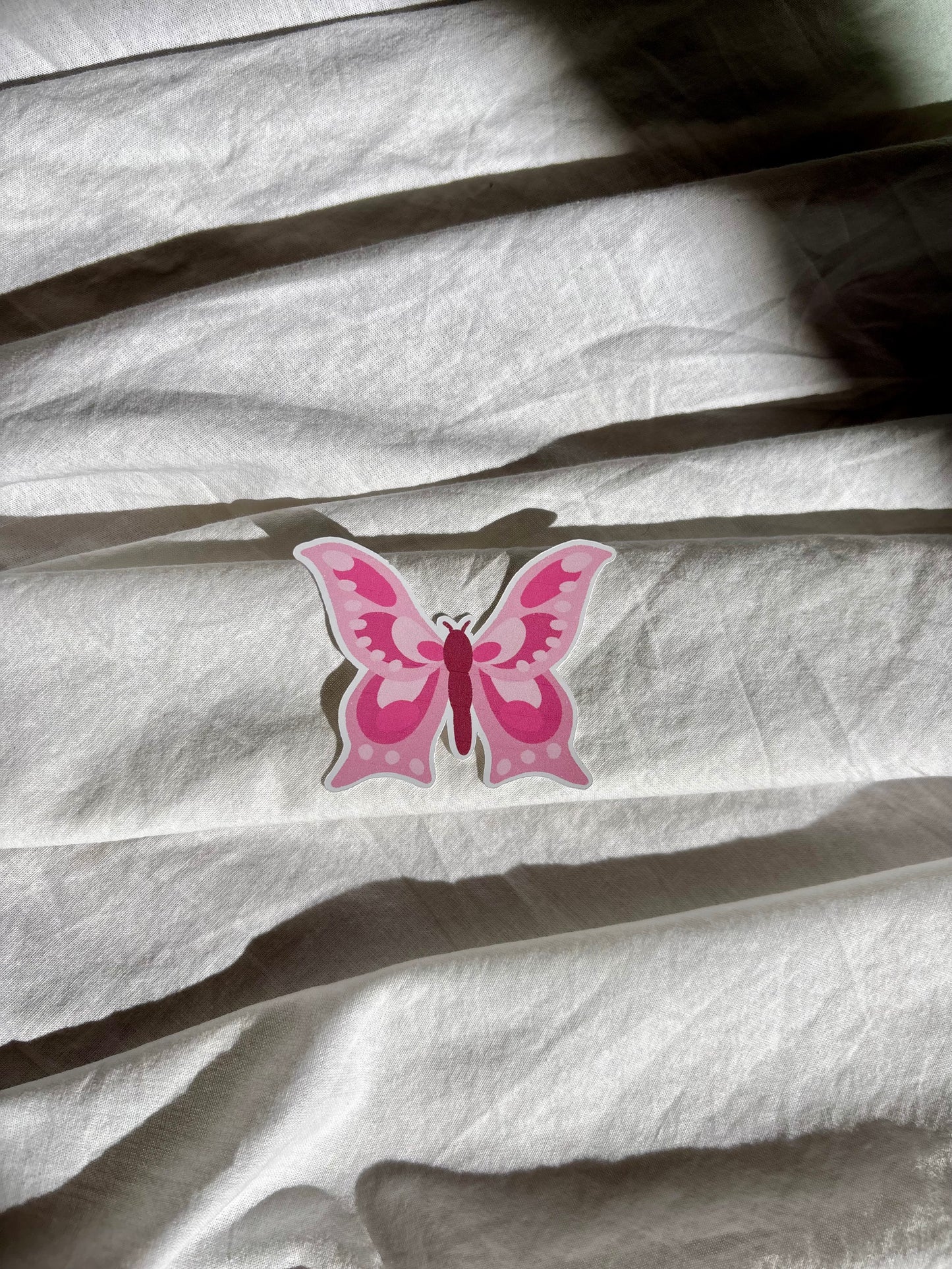 Sticker - Papillon rose
