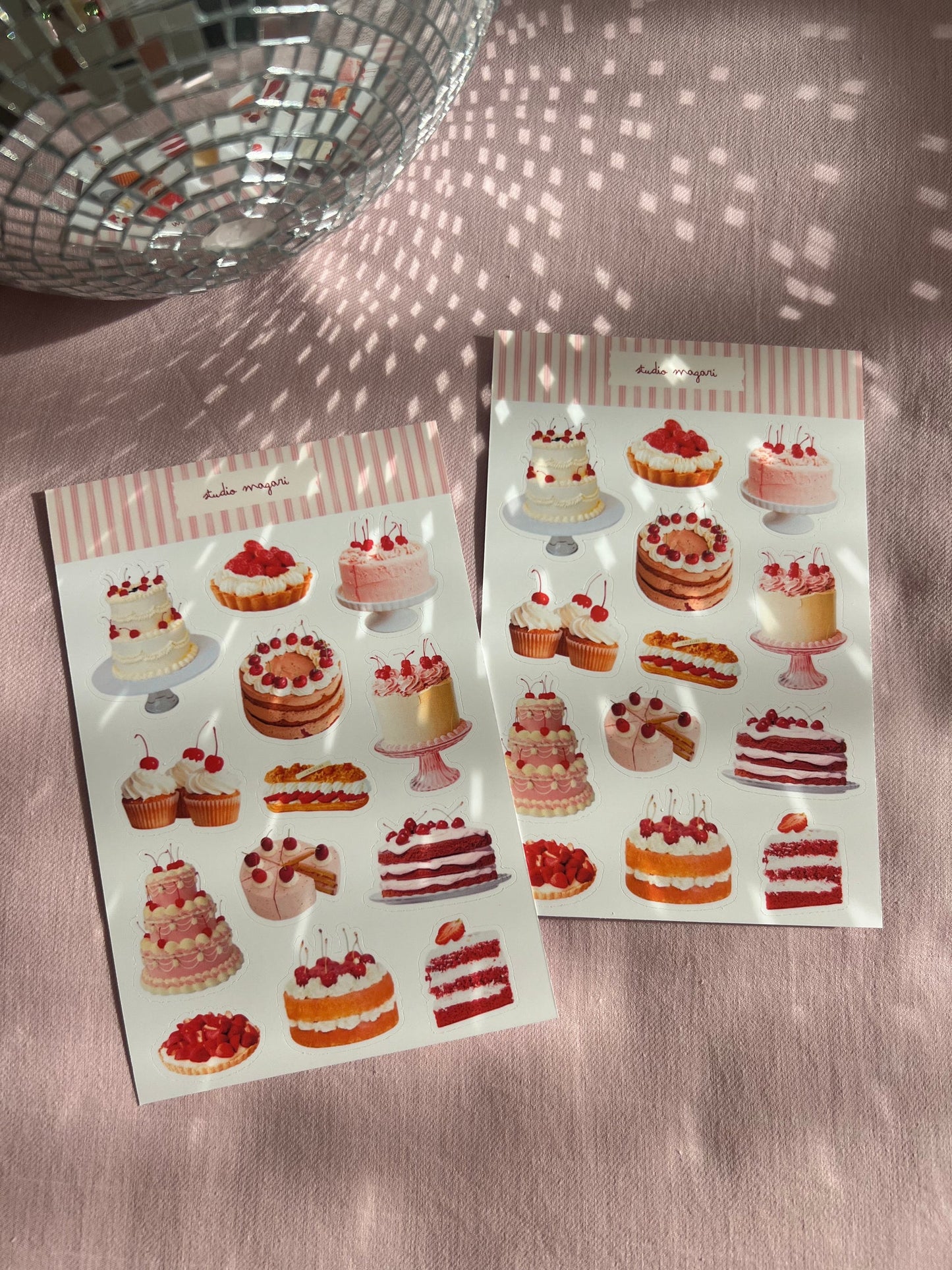 Planche de stickers - Pâtisseries