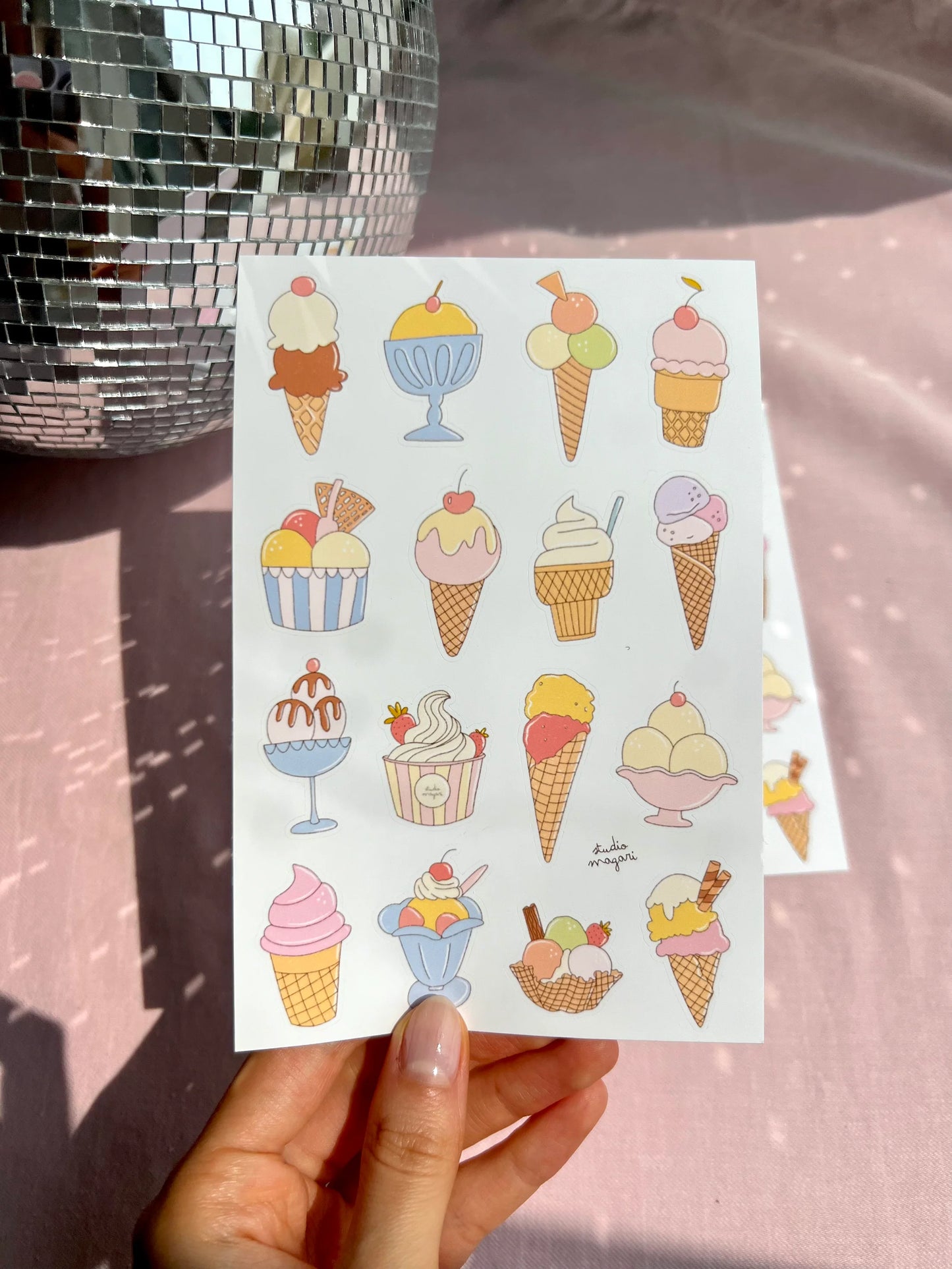 Planche de stickers - Ice Cream