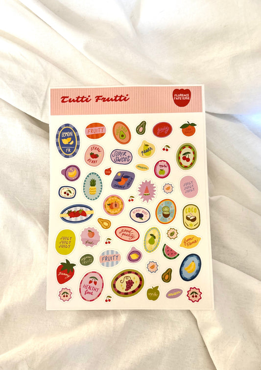 Planche de stickers - Tutti Frutti