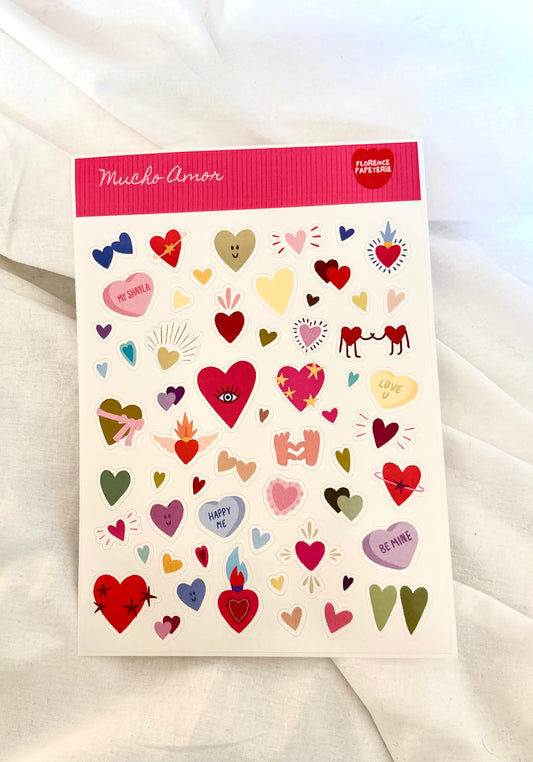 Planche de stickers - Mucho Amor