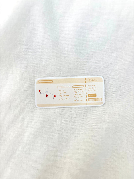 Sticker - Boarding Pass