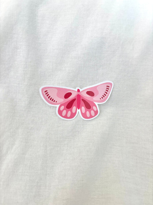 Sticker - Petit papillon rose