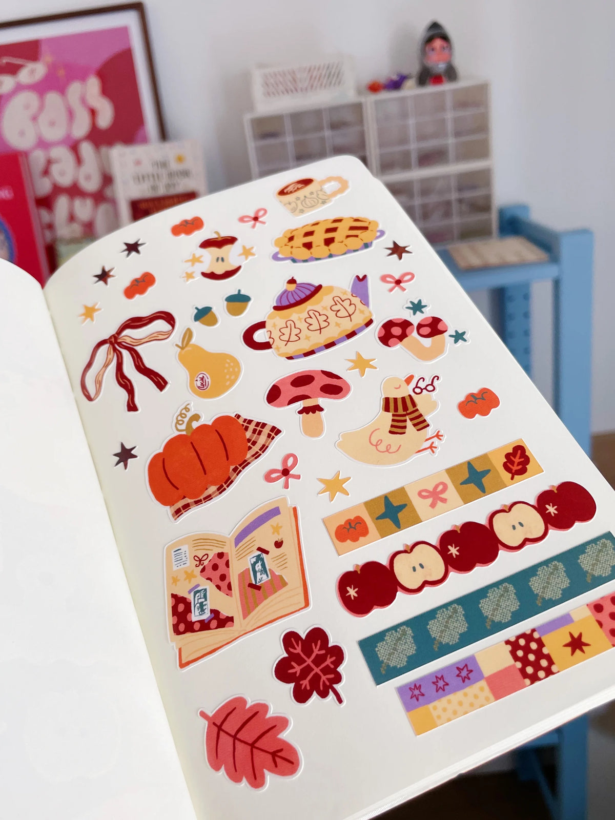 Planche de stickers - Autumn girl