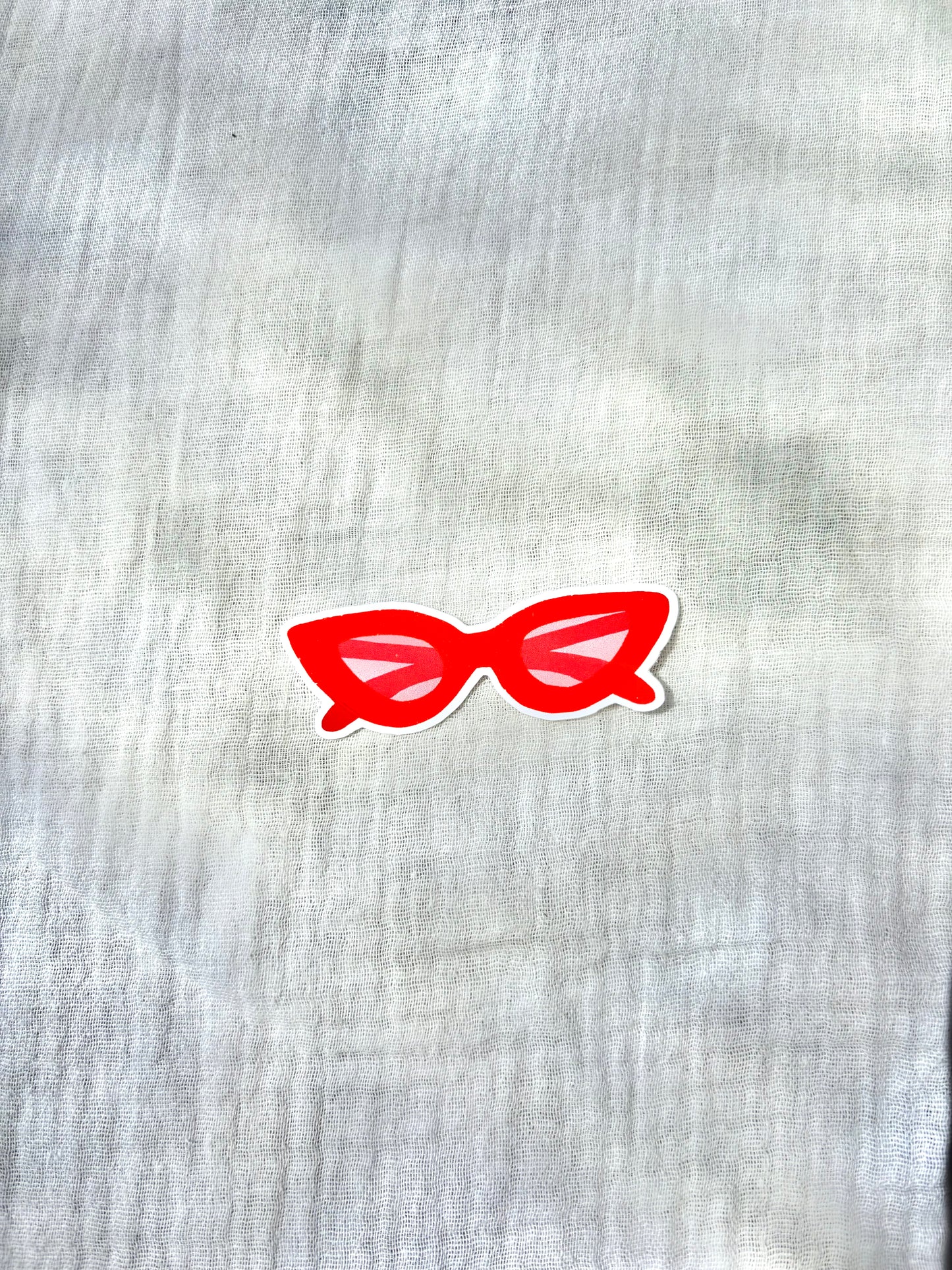 Sticker - Lunettes Rouges