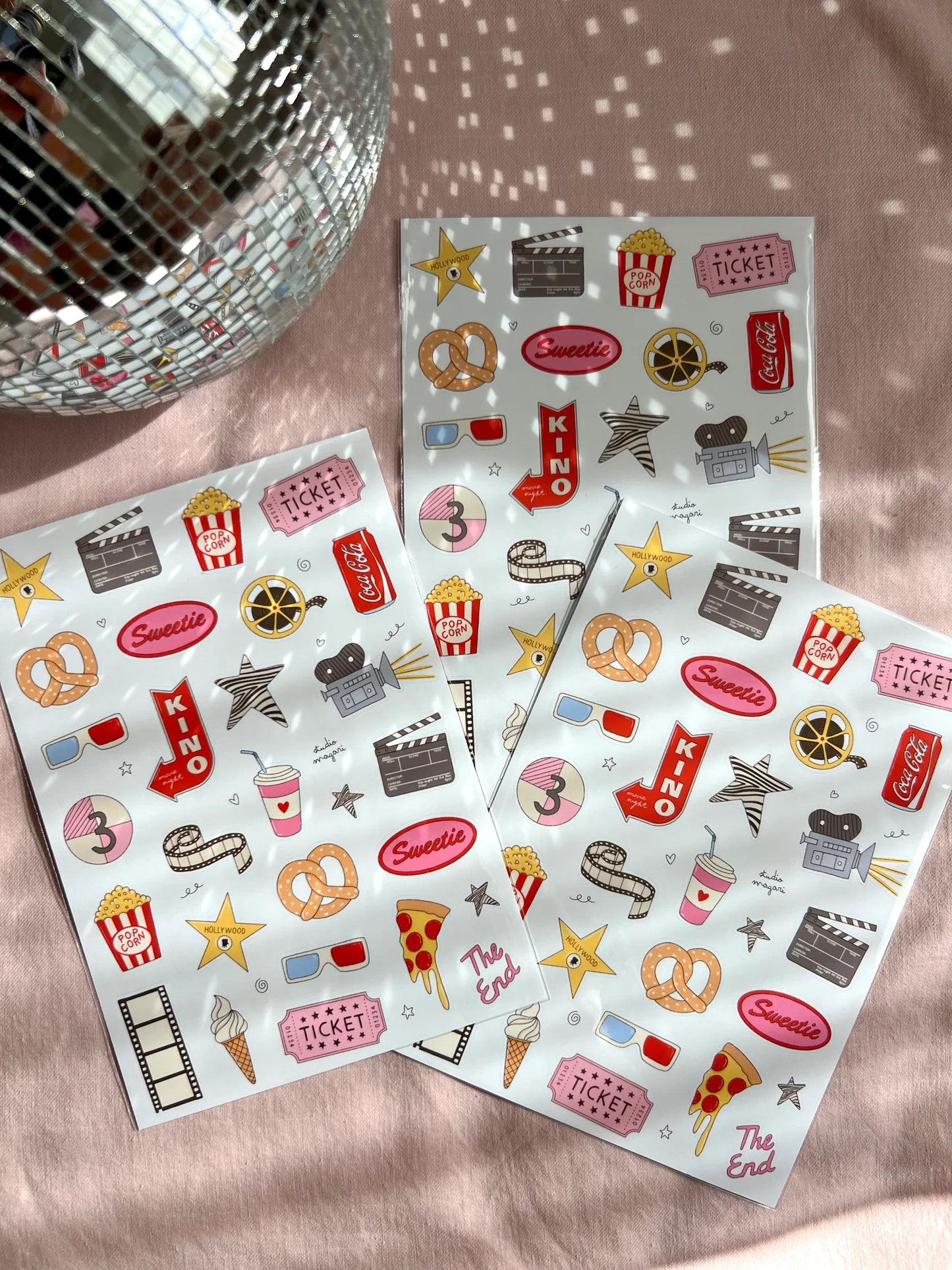 Planche de stickers - Cinéma