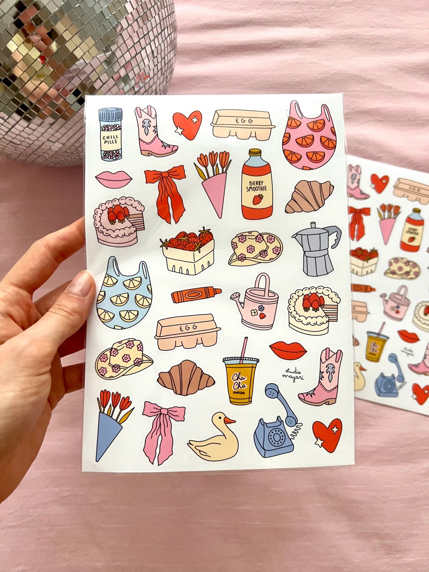 Planche de stickers - Printemps