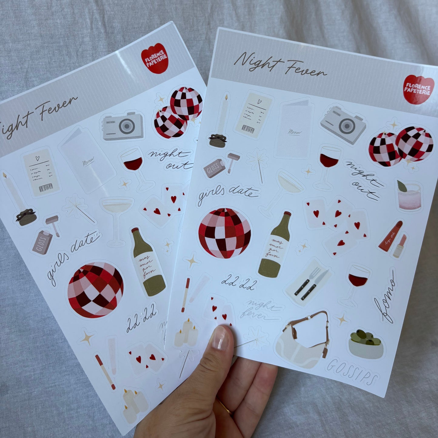 Planche de stickers - Night Fever