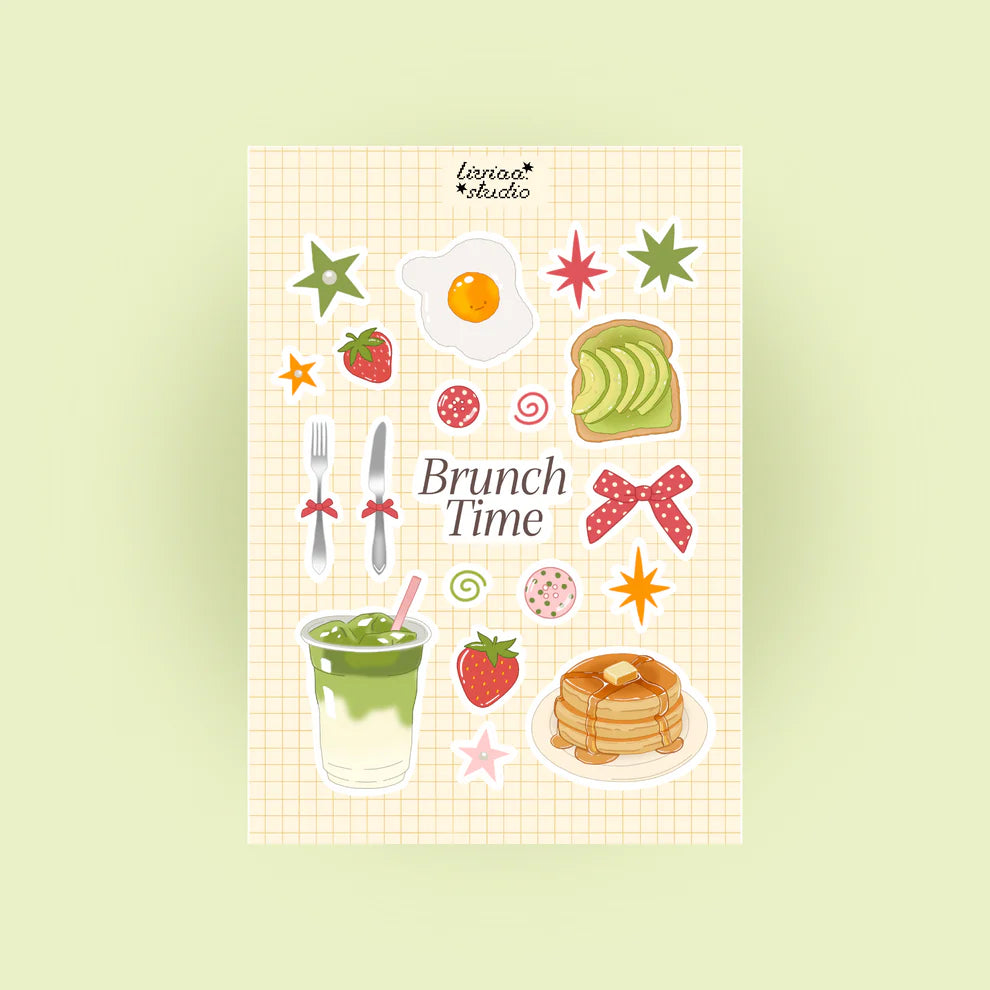 Planche de stickers - Brunch time