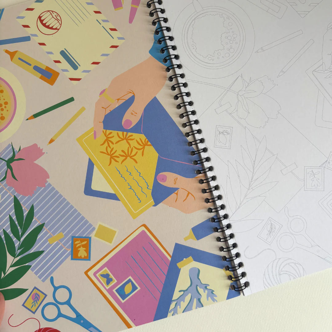Carnet de coloriage - Un air d'été