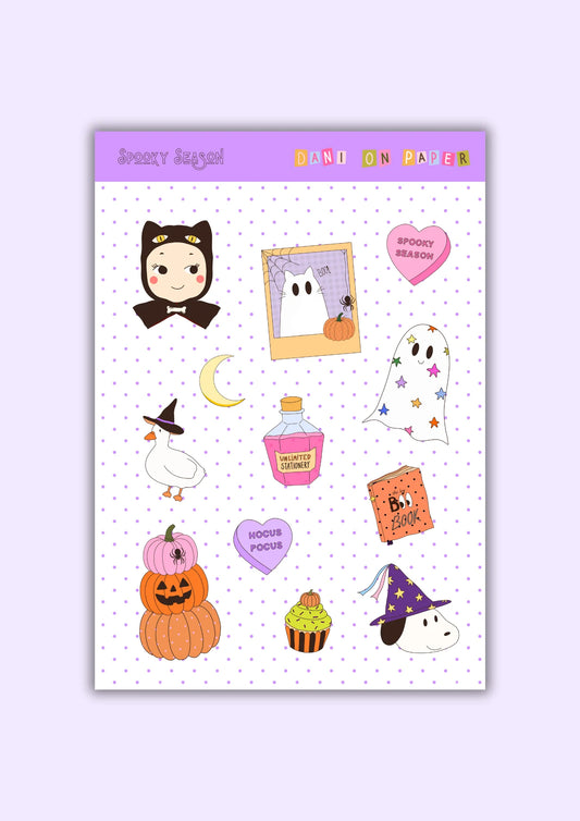 Foglio di adesivi - Spooky Season