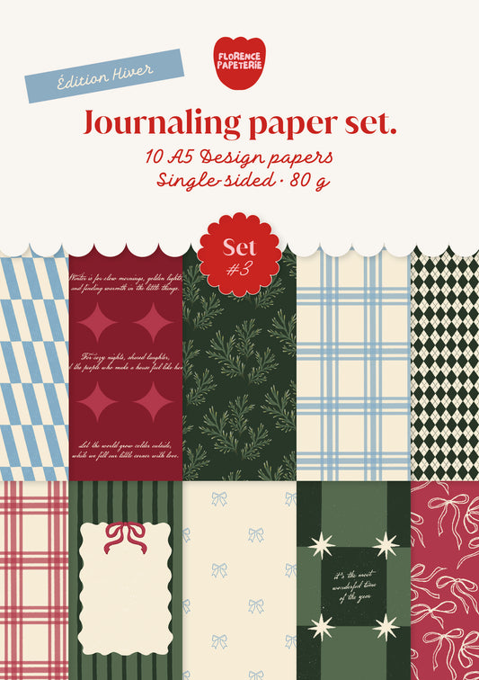 Scrapbook Paper - Set hiver