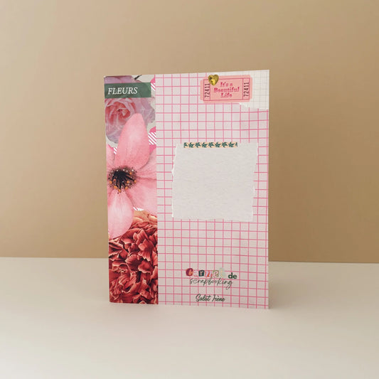 Carnet de scrapbooking - Fleurs