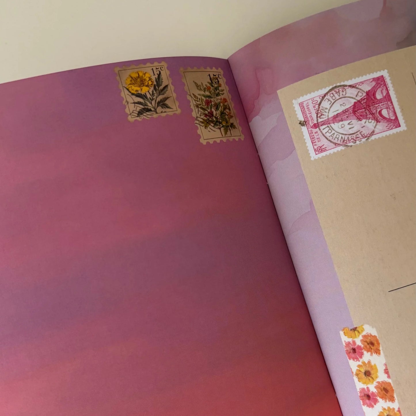 Carnet de scrapbooking - Fleurs