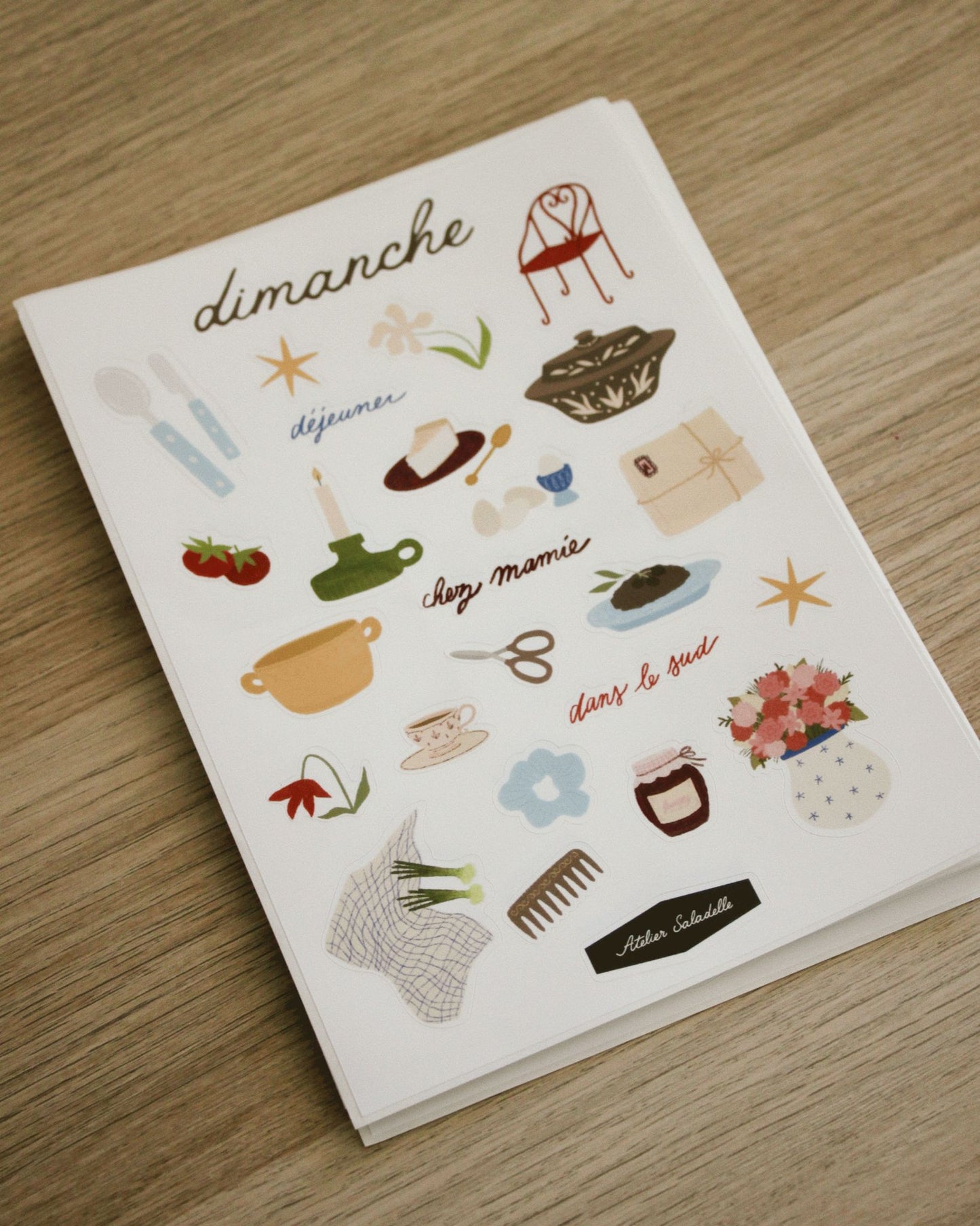Planche de stickers - Dimanche