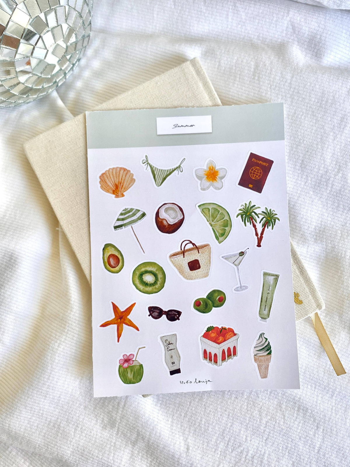 Planche de stickers - Summer