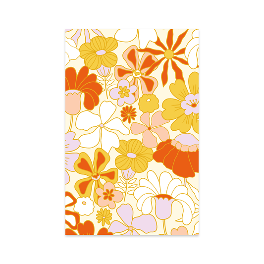 Mini-Carte - Fleurs Rétros