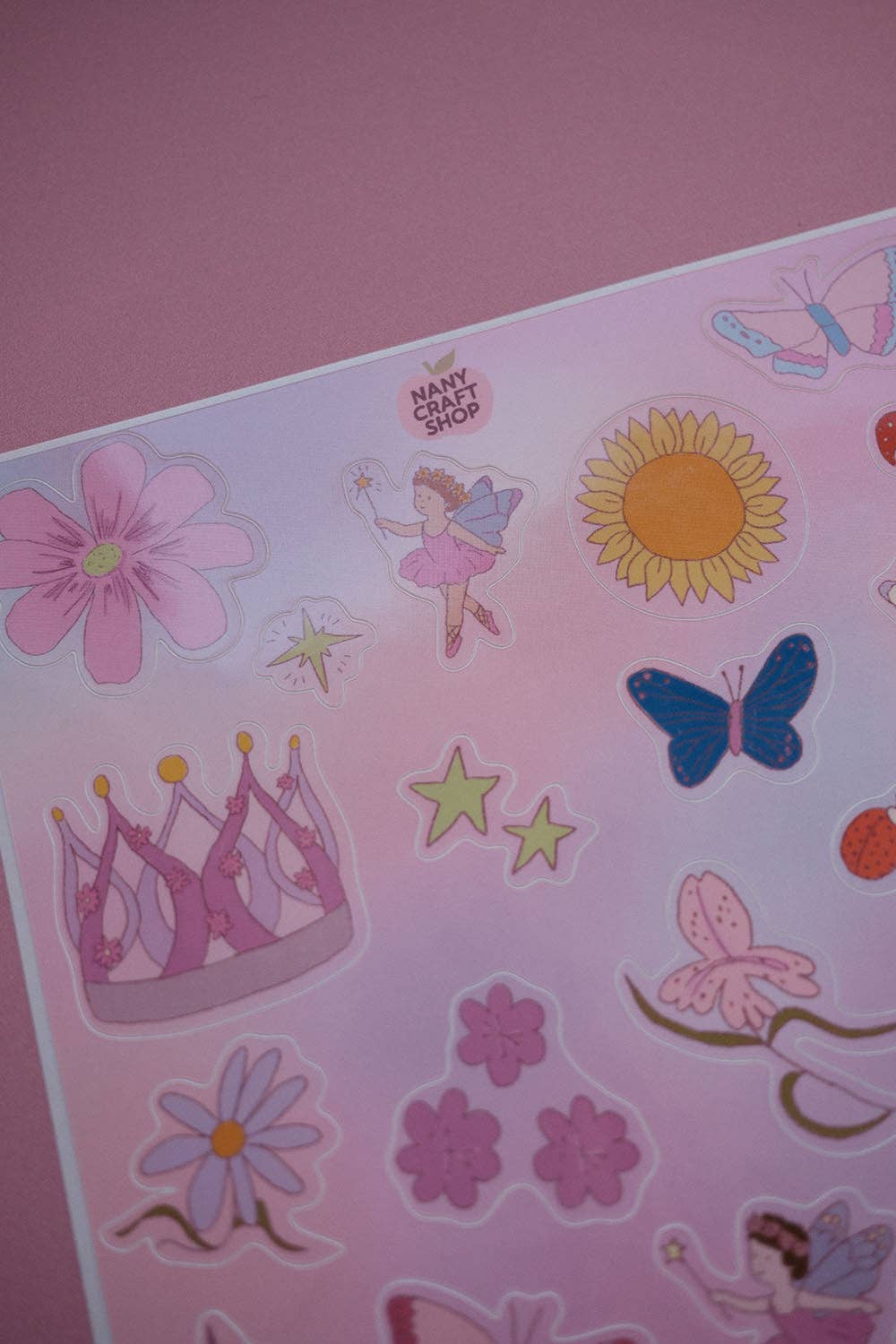 Planche de stickers - Fées