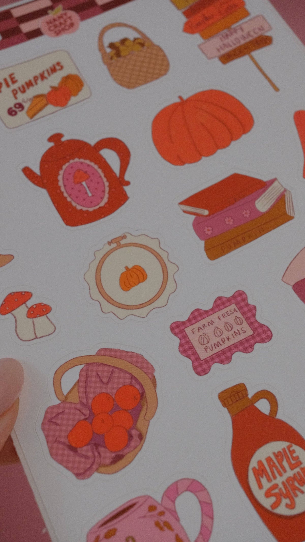 Planche de stickers - Automne