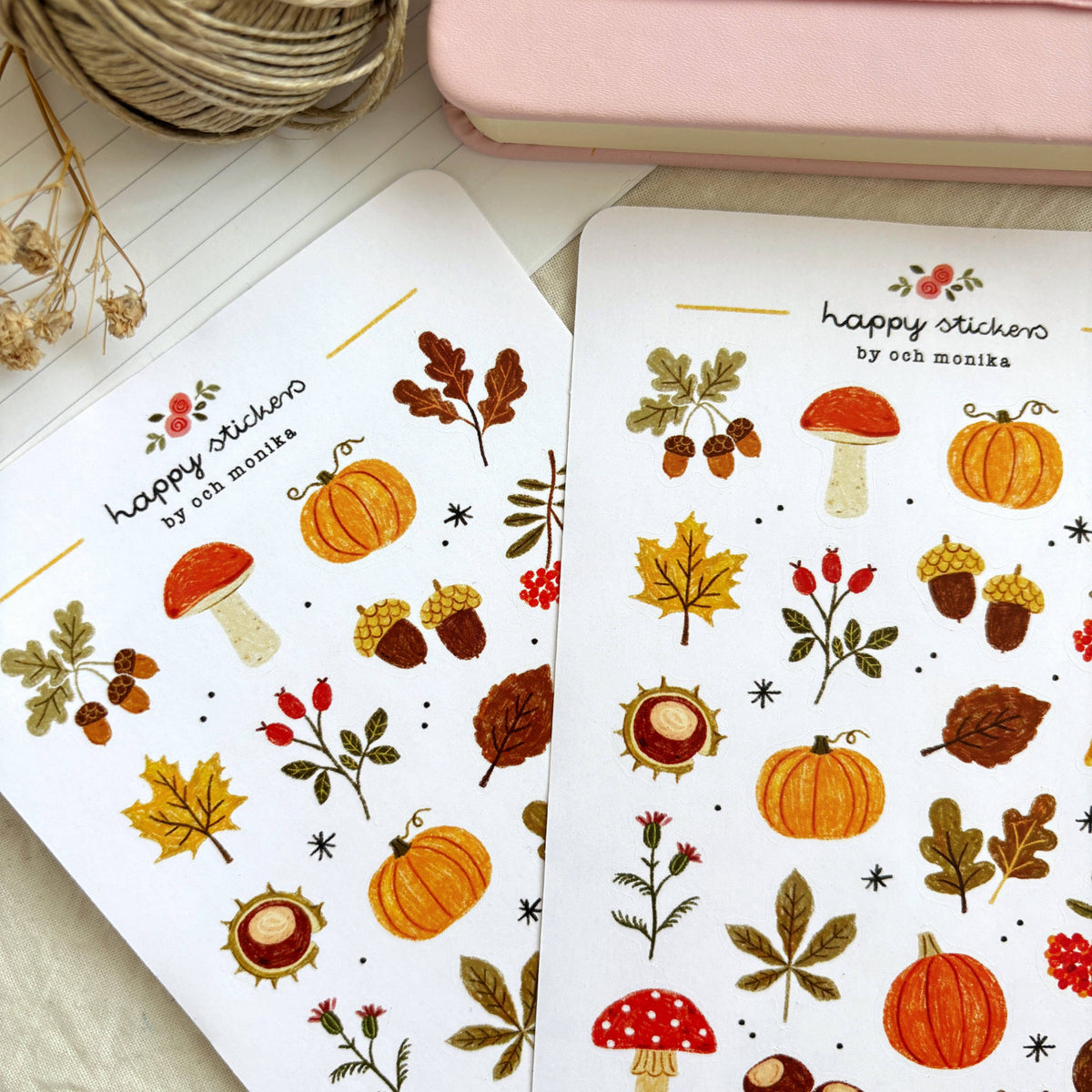 Planche de stickers - Tésors d'automne