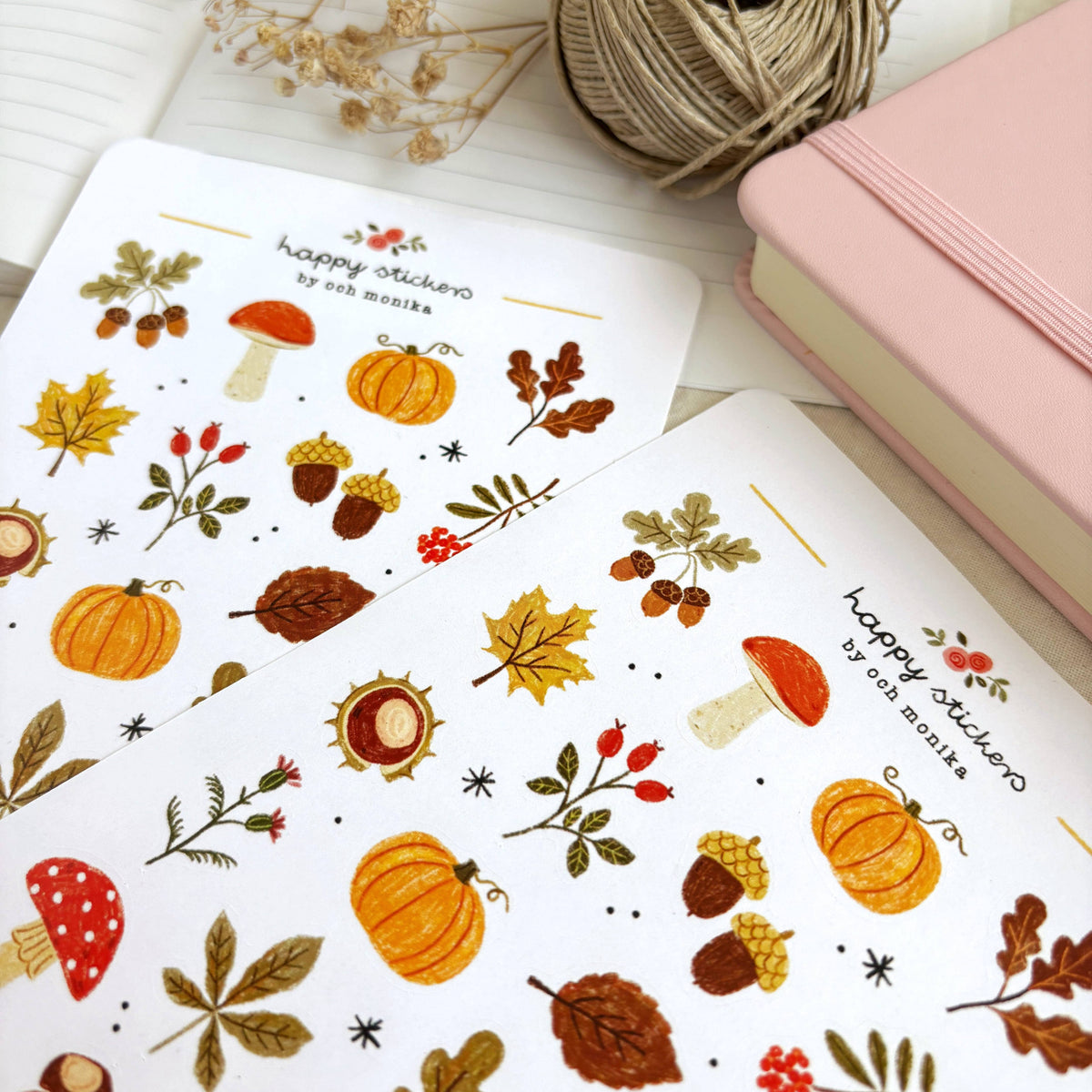 Planche de stickers - Tésors d'automne