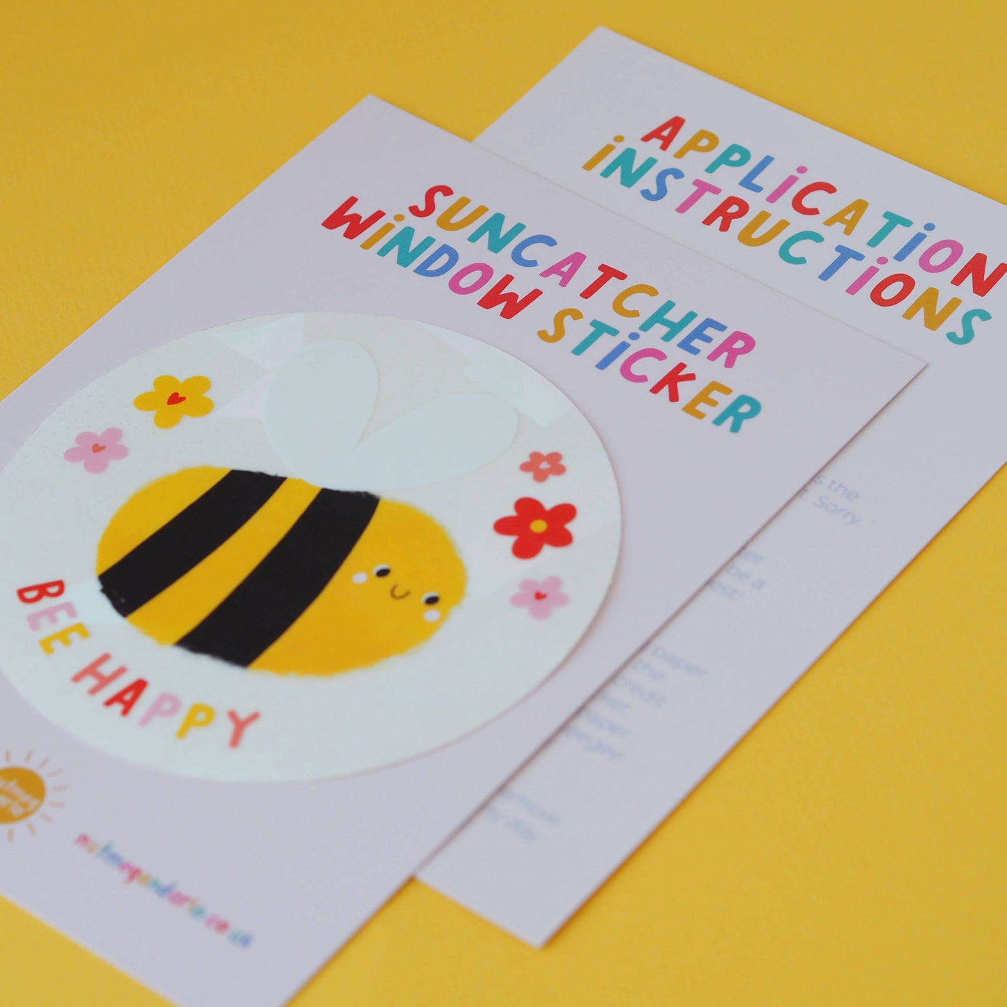 Sticker Sun catcher - Bee Happy