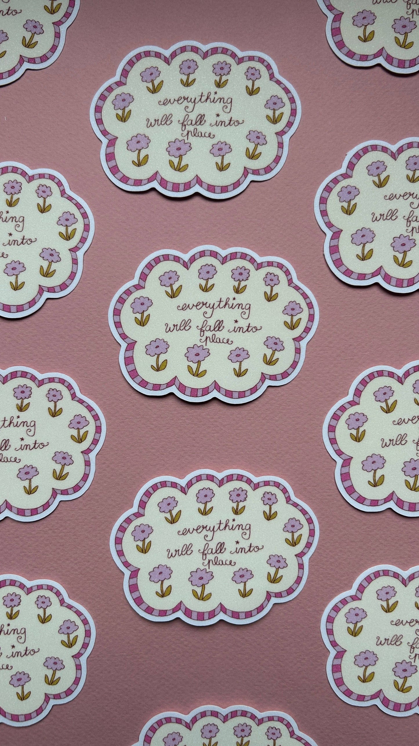 Sticker - Nuage Fleurs XL