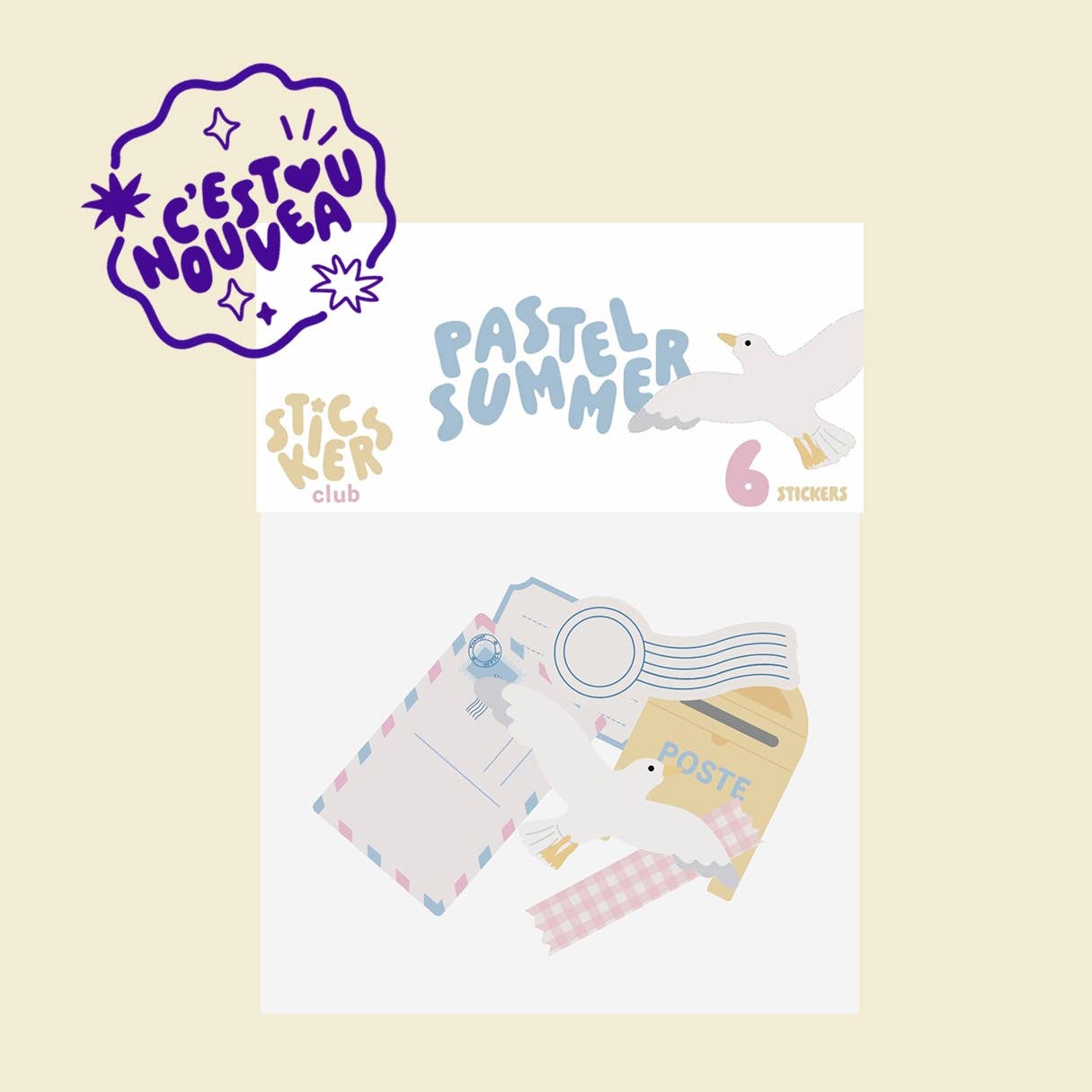 Lot de stickers - Pastel Summer