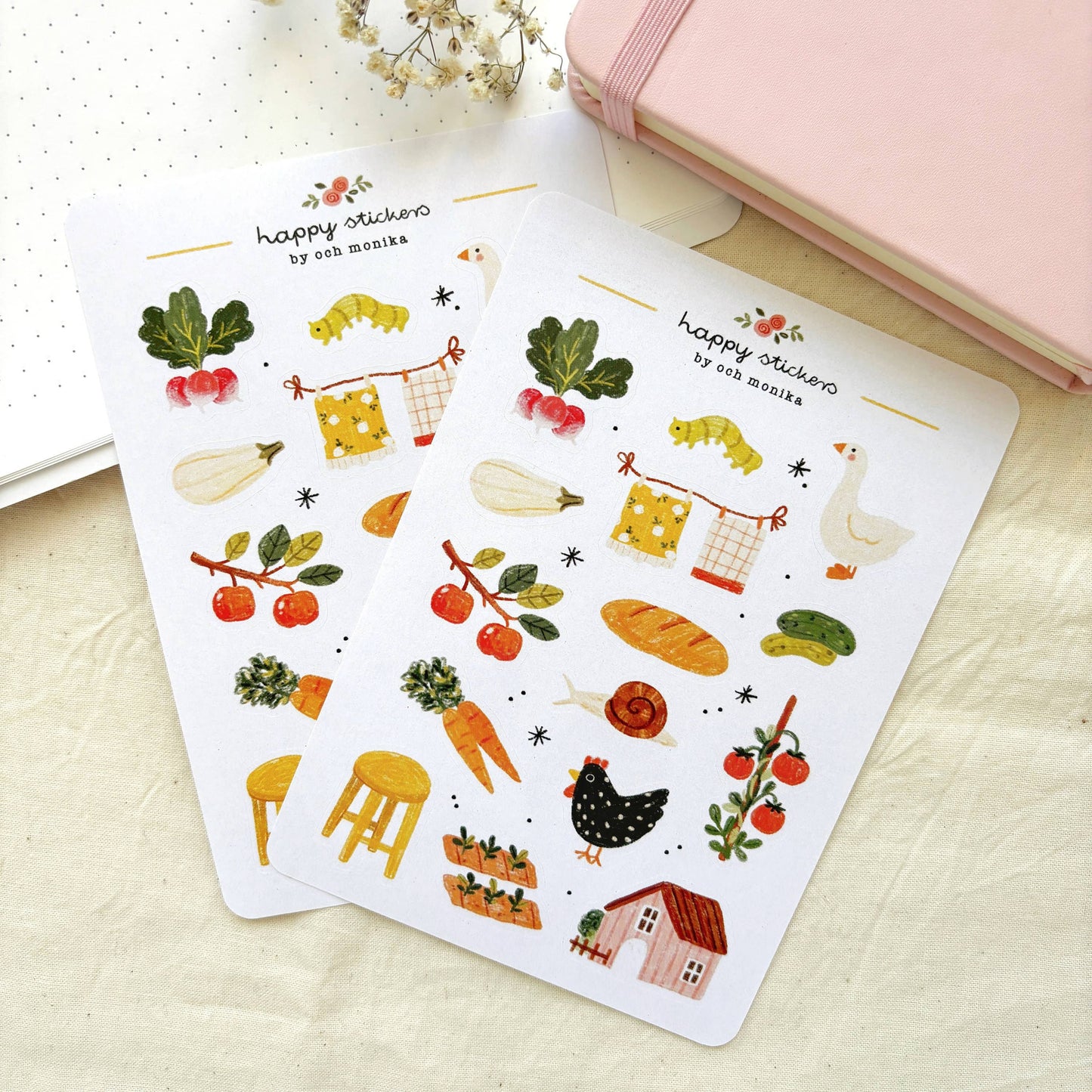 Planche de stickers - Campagne