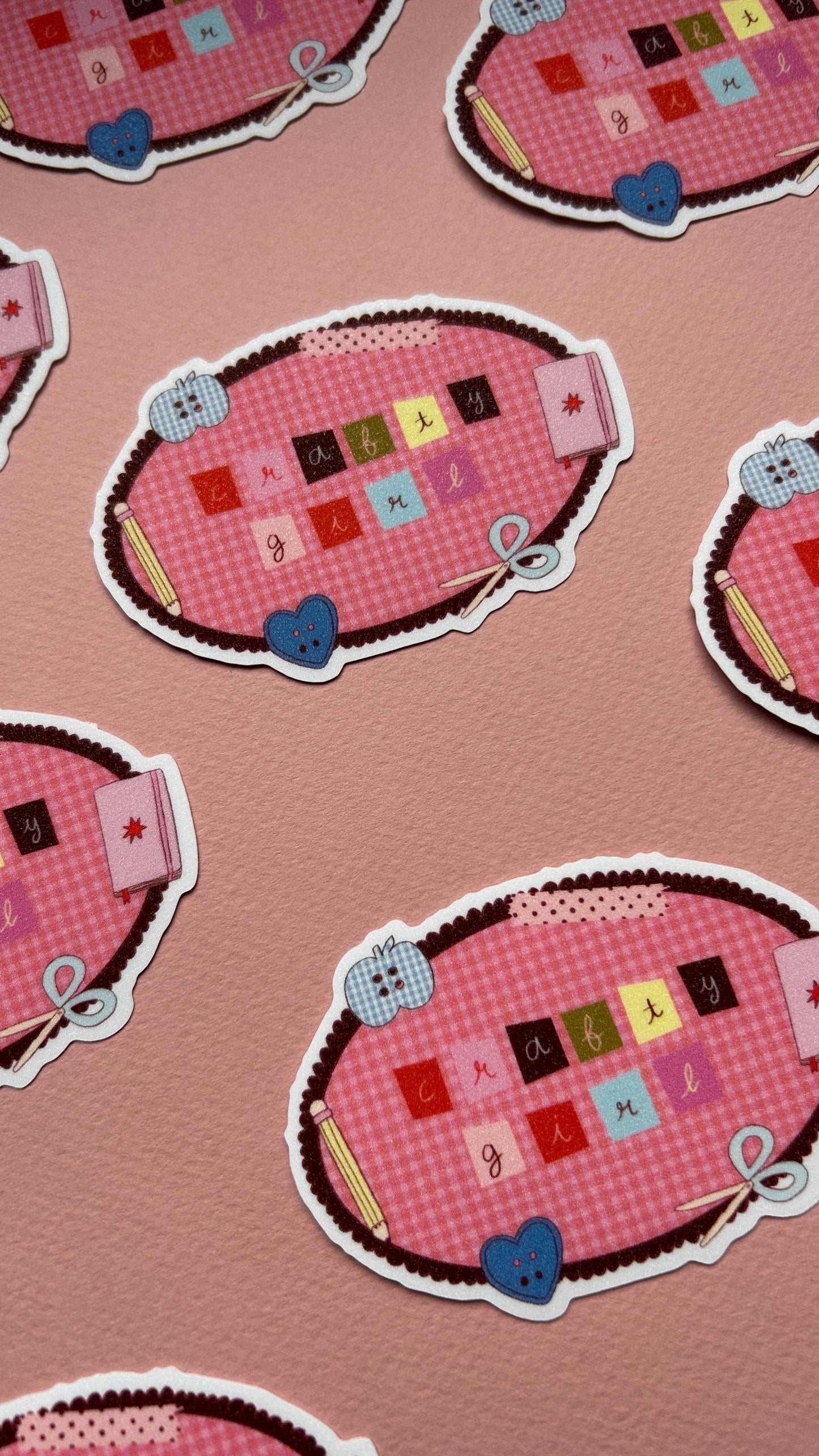 Sticker - Crafty Girl XL