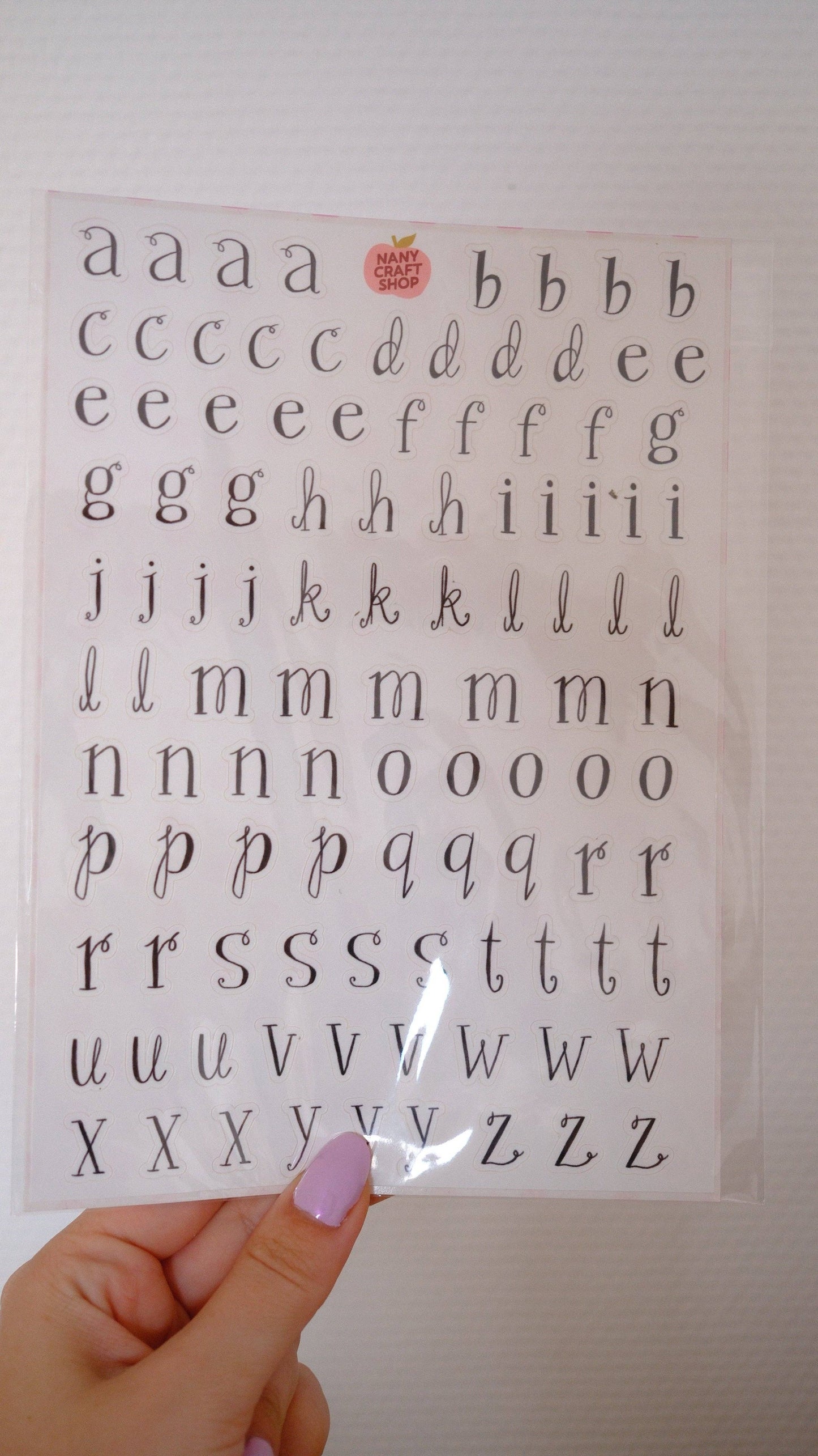 Planche de stickers - Alphabet Whimsical