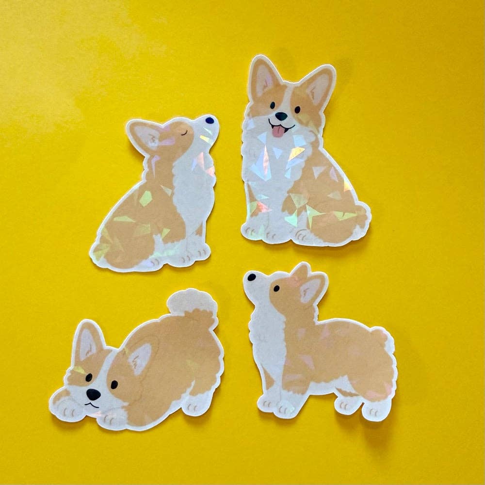 Lot de stickers - Corgis