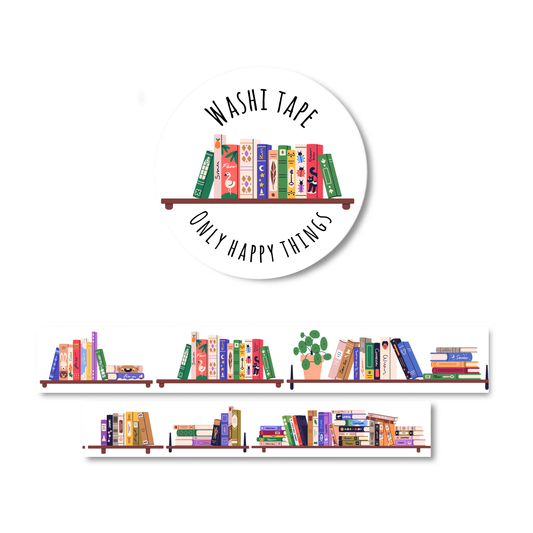 Washi tape - Etagère de livres