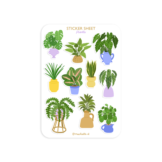 Planche de stickers - Plantes