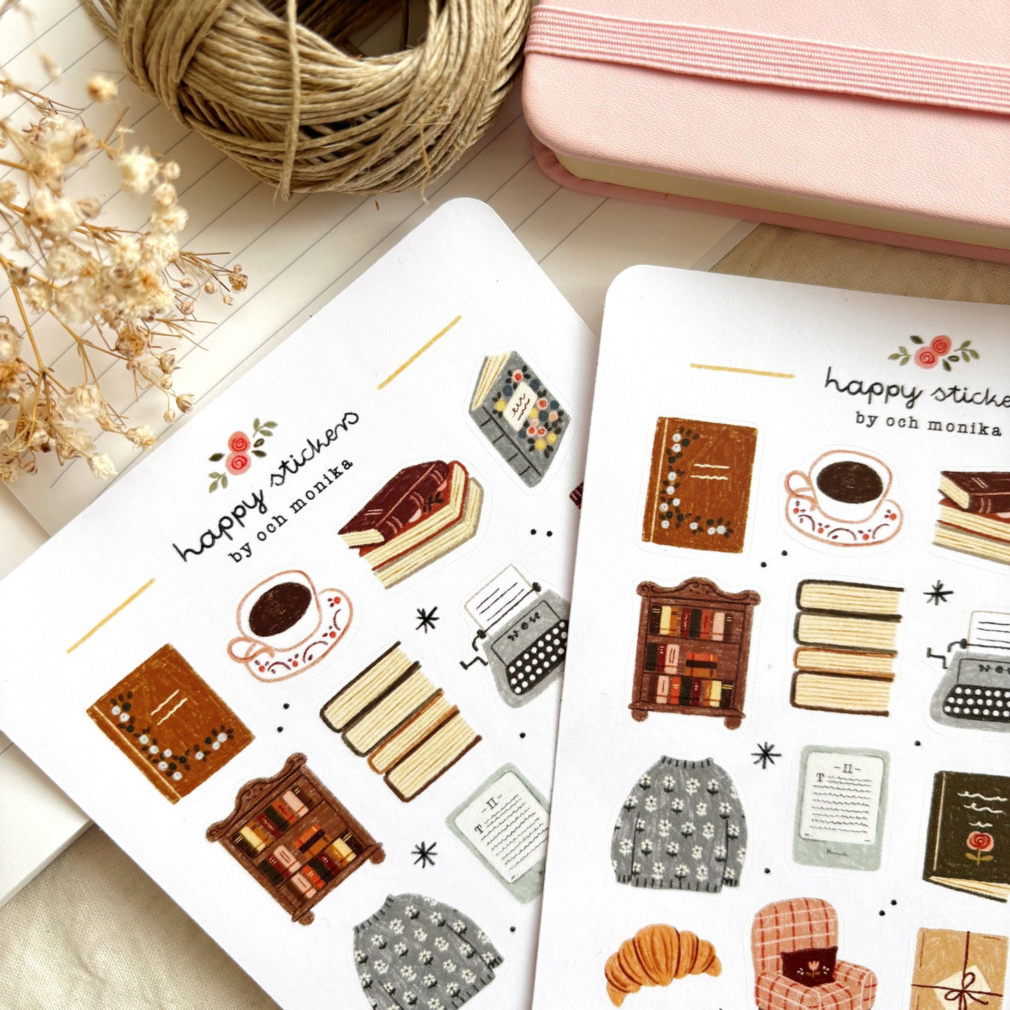 Planche de stickers - Bookish Corner