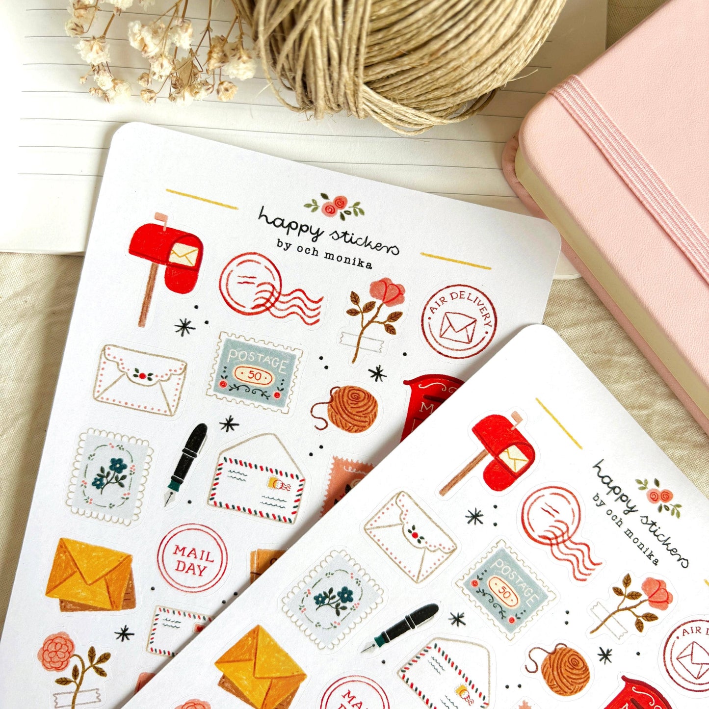Planche de stickers - Happy Mail