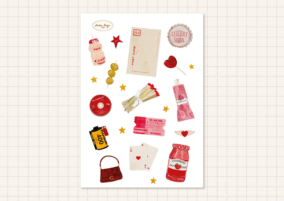 Planche de stickers - Analog Travel